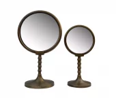Round Mirror Vintage Gold 22xh36cm 695-407