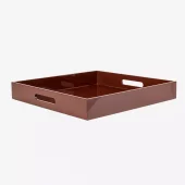 Tray W Handle Chocolate Laaw2635