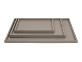 Matt Lacquer Tray Warm Grey 30x30x2cm 070203