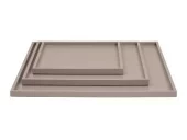 Matt Lacquer Tray Fawn 30x30xh2cm 070202