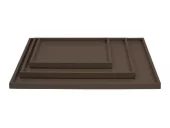 Matt Lacquer Tray Dark Chocolat 40x40xh2cm 070204
