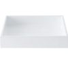 Lux Lacquer Tray White 19x19xh3,5cm 070006