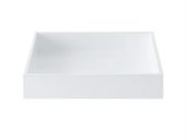 Lux Lacquer Tray White 19x19xh3,5cm 070006