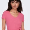 ONLKIKA S/S V-NECK TOP JRS