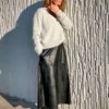 Lexi imitation leather skirt