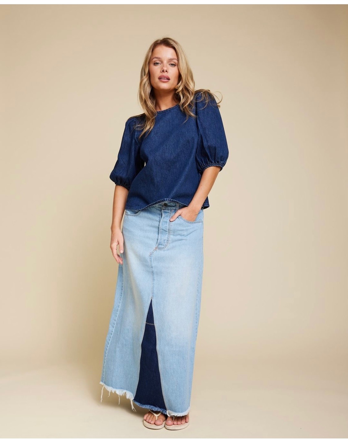 Buffalo denim skirt