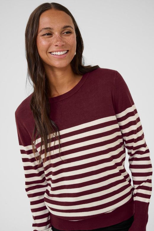 Kaffe KAlizza Striped Knit Pullover