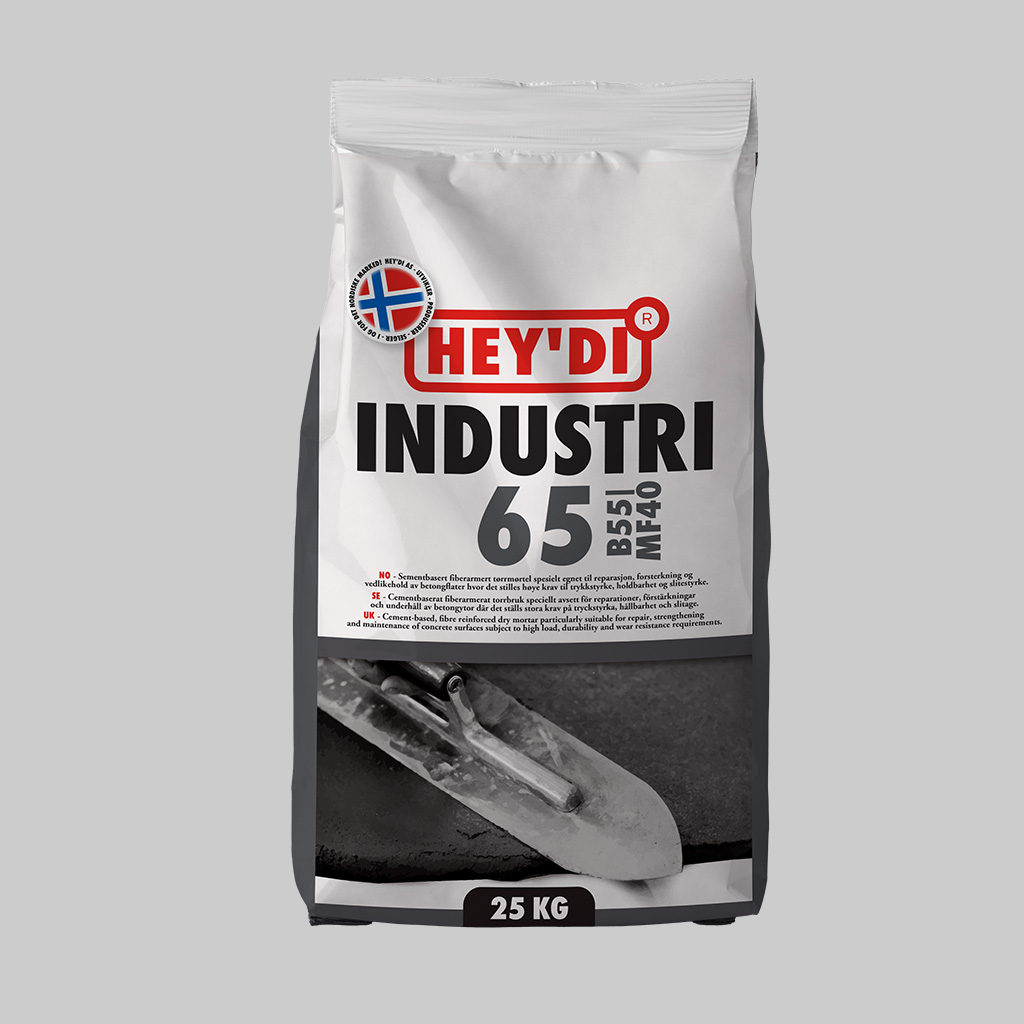 Hey'di Industri 65 fiberarmert 25kg