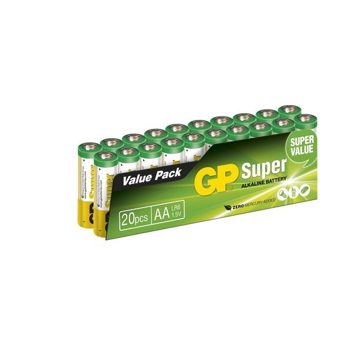 Batteri GP super lr6 AA 20pk