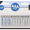 Batteri Alkaline AAA 1,5V 12stk