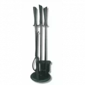 Peissett Linda H63cm sort, 4 redskap, rund