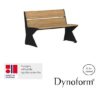 Dynoform Tuva Rest benk m/rygg 103. RAL