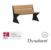 Dynoform Tuva Rest benk m/rygg 103. RAL