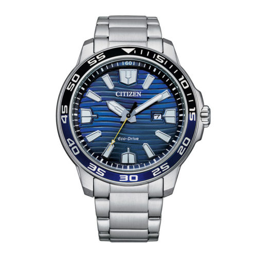 Eco-Drive Stål / Blå 45mm