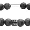 Bracelet Zen With Beads 8mm dark Grey Labradorite