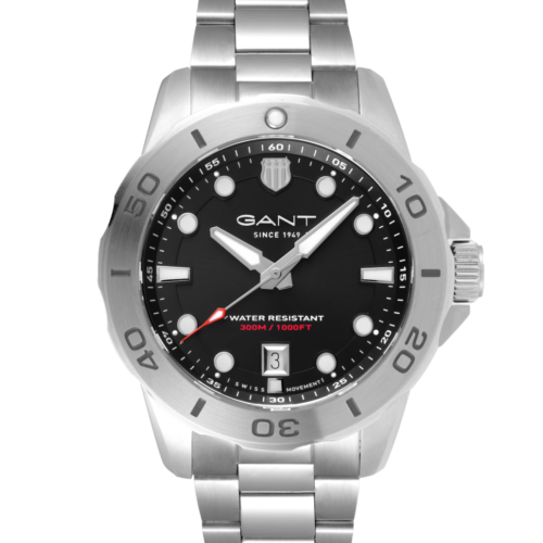 GANT H PRESTIGE 30ATM STL M/LENKE SORT INDEX Ø 42,5MM