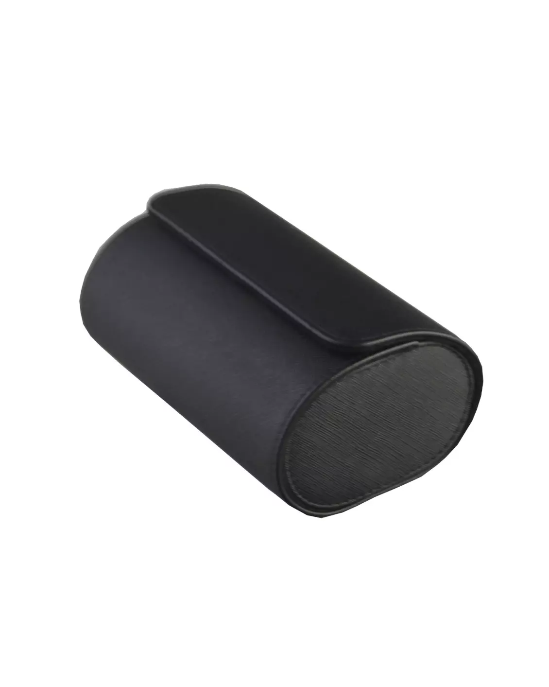 Klokkeboks Travel med 2 puter, sort kryssmønster