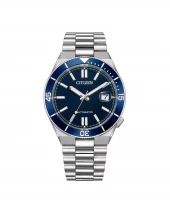 Citizen Tsuyosa Shore Automatic Stål / Blå 40mm