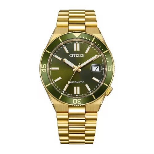 Citizen Tsuyosa Shore Automatic Gullfarget stål / Grønn 40mm