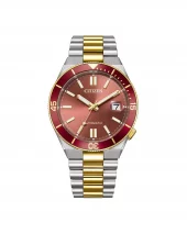 Citizen Tsuyosa Shore Automatic Tofarget Stål / Rød 40mm