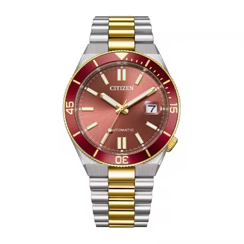 Citizen Tsuyosa Shore Automatic Tofarget Stål / Rød 40mm