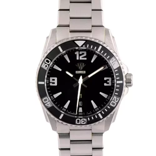 PUR 1 Sort Klassisk Hvite Index Sort Blank Keramisk Bezel Insert