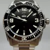 PUR 1 Sort Klassisk Hvite Index Sort Blank Keramisk Bezel Insert