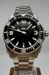 PUR 1 Sort Klassisk Hvite Index Sort Blank Keramisk Bezel Insert