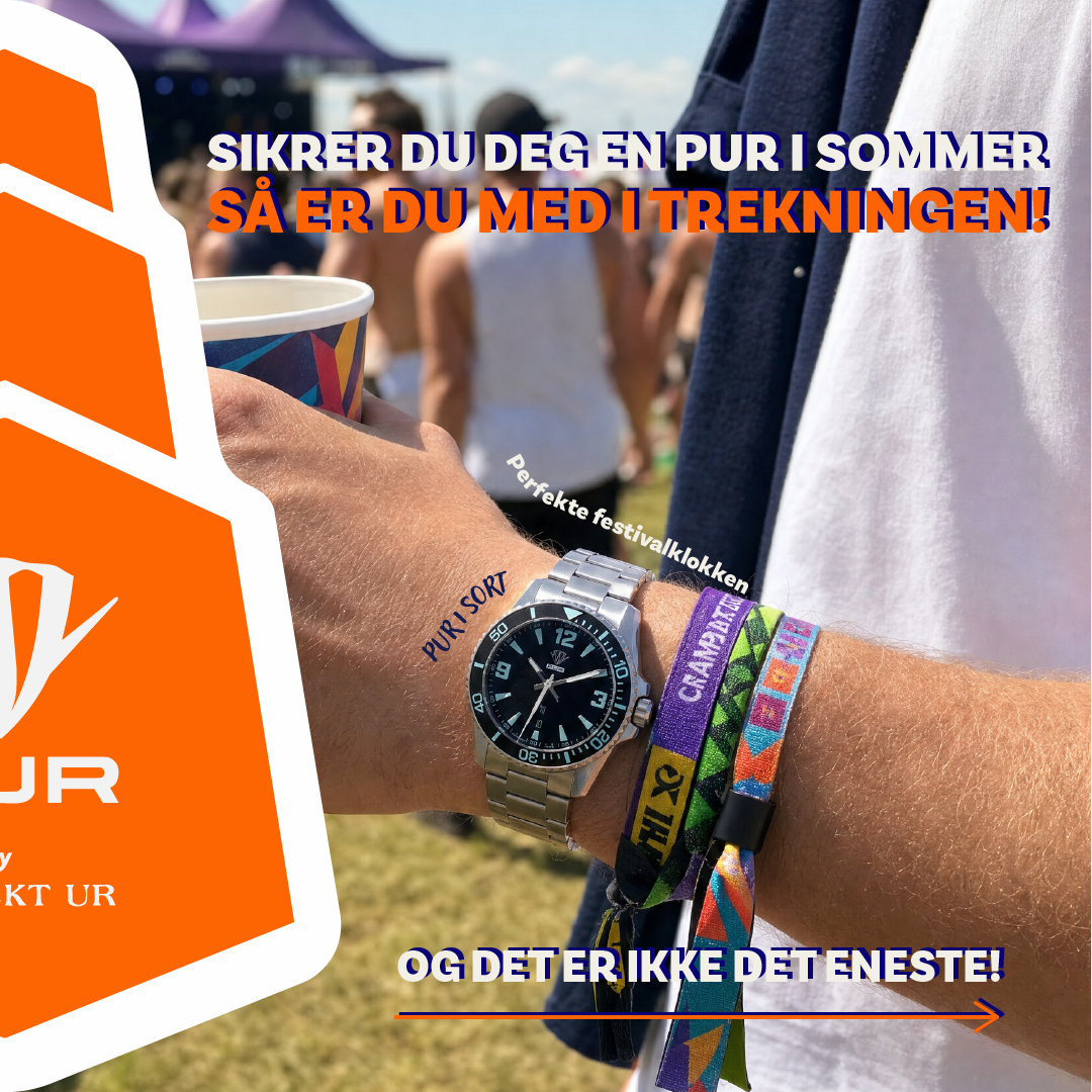 PUR 1 Sort festivalklokke – sikre deg en PUR og bli med i trekningen