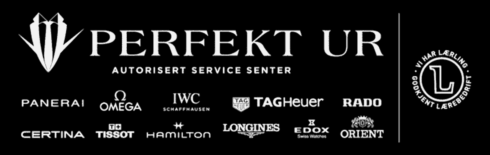 Perfekt Ur autorisert servicesenter, servicegodkjenninger fra Panerai, Omega, IWC, TAG Heuer, Rado, Certina, Tissot, Hamilton og Longines