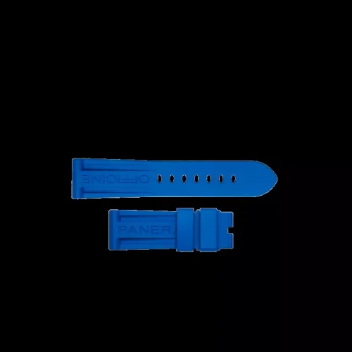 RUBBER STRAP LIGHT BLUE STD 24/22 PIN BUCKLE