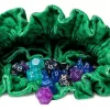 Dice Bag Green Dragon Scales Velvet