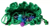 Dice Bag Green Dragon Scales Velvet