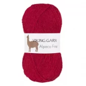 Viking: Alpaca Fine, 655, Mørk rød