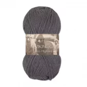 Viking: Eco Highland Wool, 214, Stålgrå
