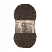 Viking: Eco Highland Wool, 218, Mørk brun