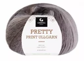Gjestal: Pretty Print Ullgarn, 506, Brunfarget print