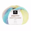 Gjestal: Pretty Print Ullgarn, 508, Pastelfarget Print