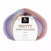 Gjestal: Pretty Print Ullgarn, 509, Lillafarget Print