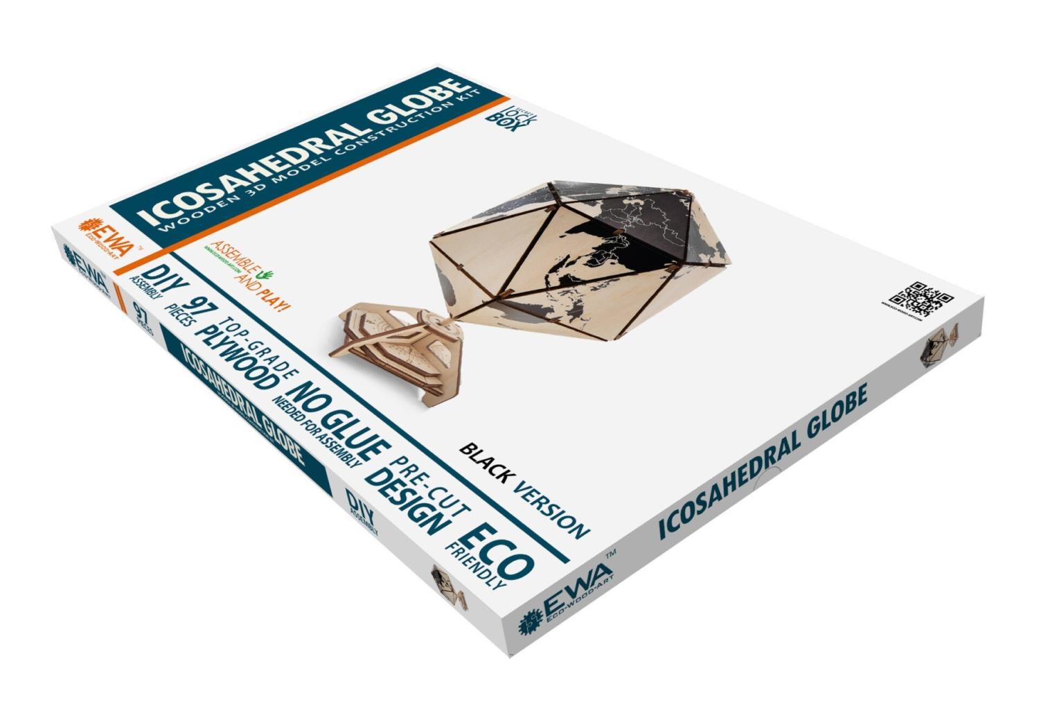 EWA: Icosahedral Globe Black