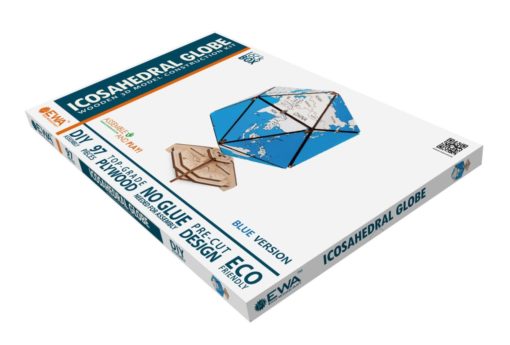 EWA: Icosahedral Globe Blue