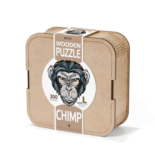 EWA: Box, Wooden Puzzle Chimp L