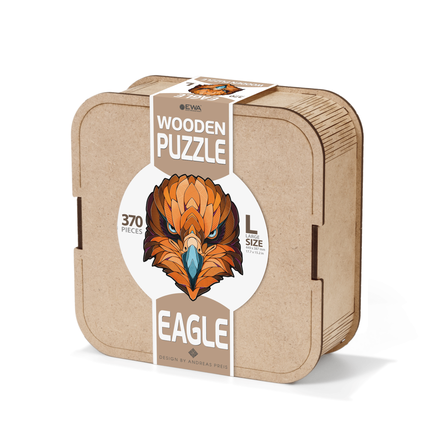 EWA: Box, Wooden Puzzle Eagle L