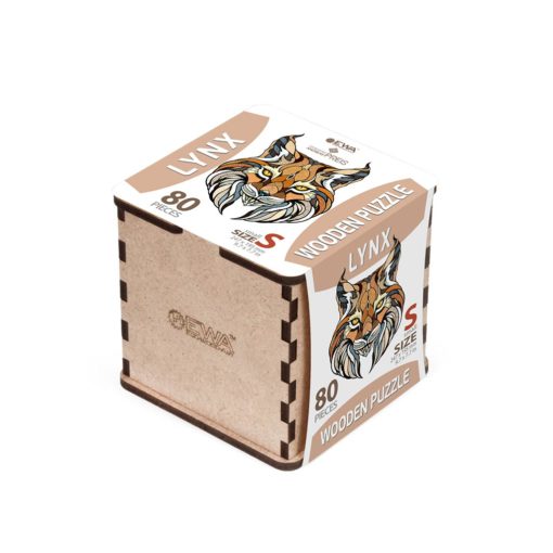 EWA: Box, Wooden Puzzle Lynx S