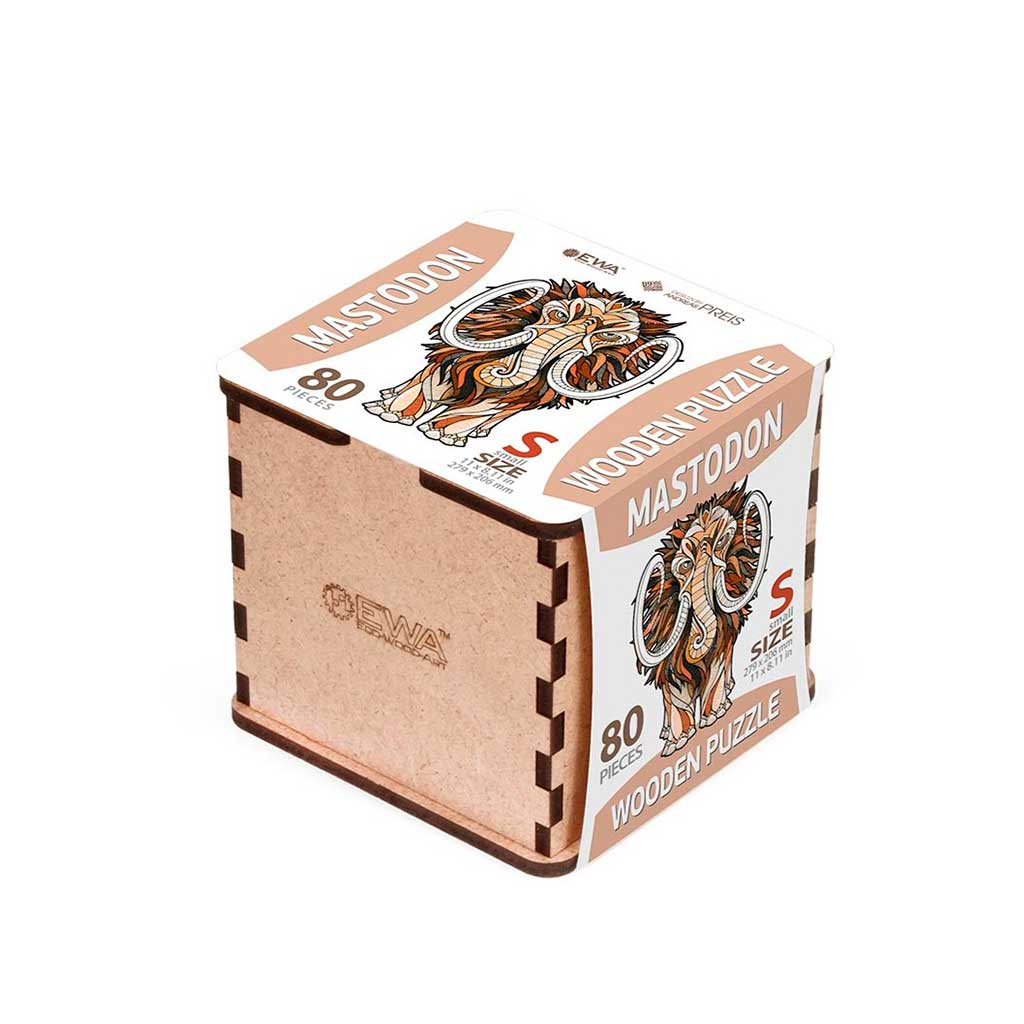 EWA: Box, Wooden Puzzle Mastodon S