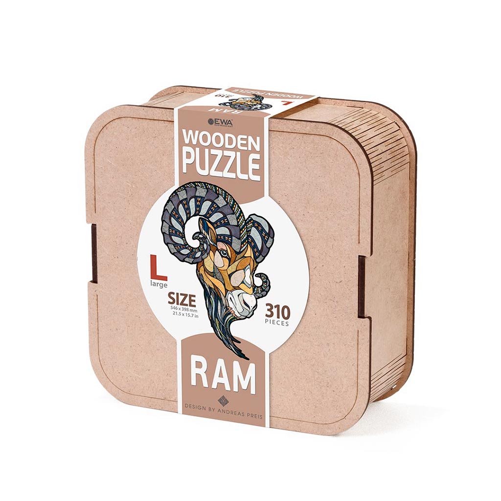 EWA: Box, Wooden Puzzle Ram L