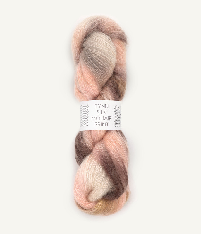 Sandnes: Tynn Silk Mohair Print, 3135, Blossom tree (U)
