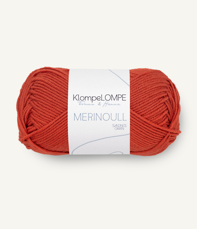 Sandnes: KL Merinoull, 3837, Rød Telg