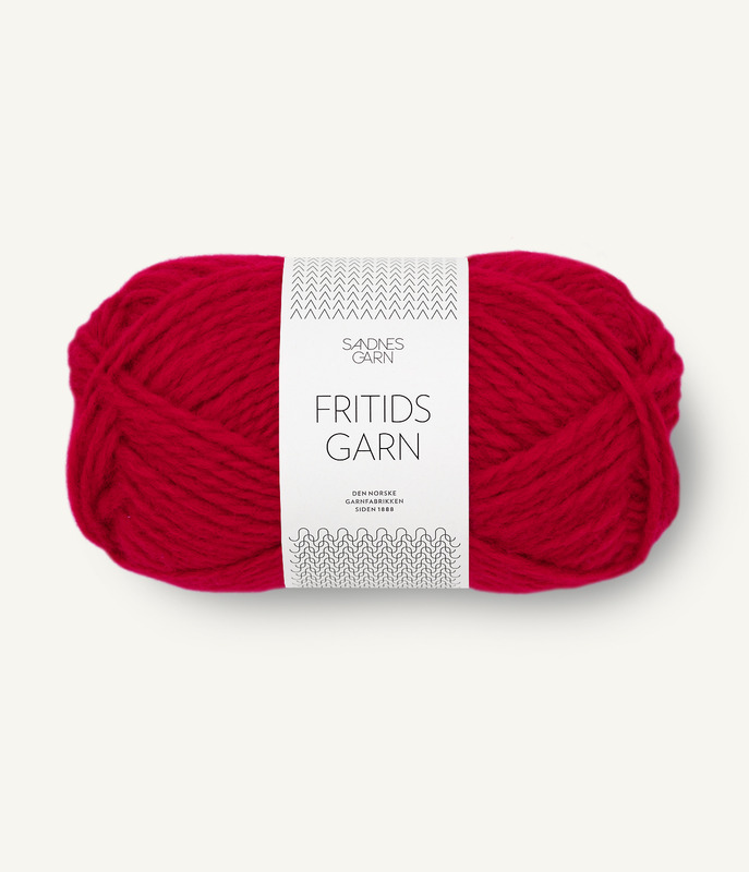 Sandnes: Fritidsgarn, 4219, Mørk Rød