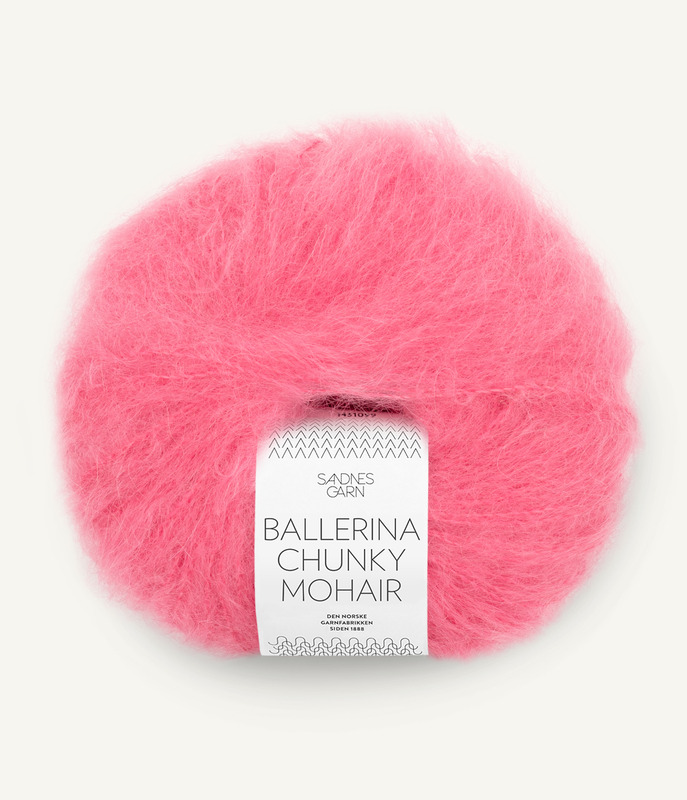 Sandnes: Ballerina Chunky Mohair, 4315, Bubblegum Pink